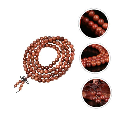 1pc Wooden Bracelet for Men and Women Natural Wood Beads Chic Hand Jewelry for Daily Wear