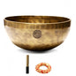Fay Bless Handmade Tibetan Singing Bowl Set - Full Moon Nepalese Meditation Sound Bowl for Yoga, Chakra Healing, Sound Therapy, Stress Relief, Mindfulness and Home Decor (12CM) - size: 12CM