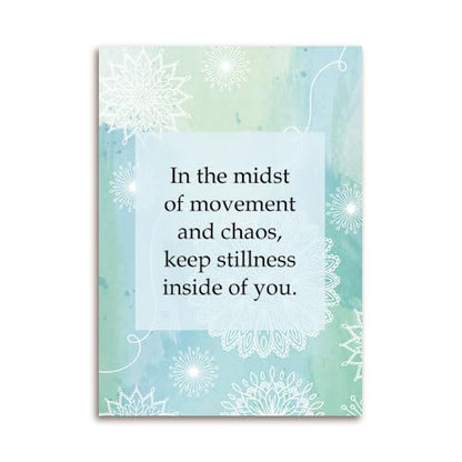 exciting Lives Positive Motivational Cards with Inspirational Quotes & Wooden Easel – 40 Daily Affirmation Desk Cards for Confidence, Mindfulness & Self-Growth