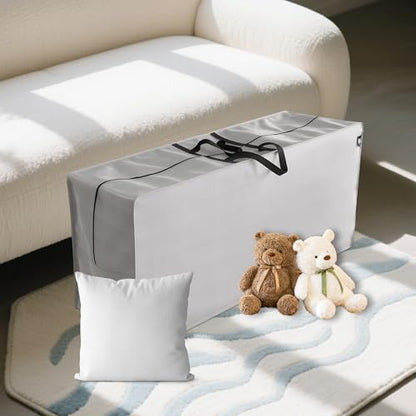 Outdoor Cushion Storage Bags Waterproof Outdoor Cushions Storage Bag Extra 48" L x 16" W x 22" H Large Patio furniture Cushion Storage Bag with Handle and Zipper