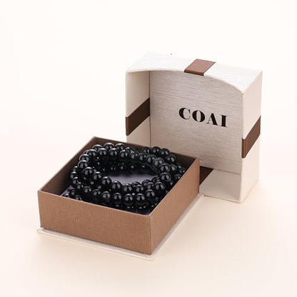 108 Beads Obsidian Stone Mala Bracelet Necklace - style: 8mm Obsidian