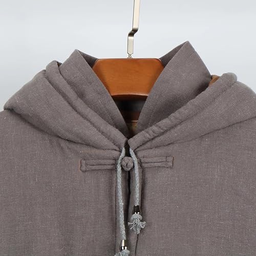 Winter Meditation Cloaks,Winter Meditation Cloaks Cotton Coats Cotton Coats Warm Laymen'S Thickened Meditation Cloaks - size: Small