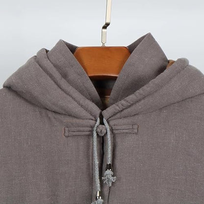 Winter Meditation Cloaks,Winter Meditation Cloaks Cotton Coats Cotton Coats Warm Laymen'S Thickened Meditation Cloaks - size: Small