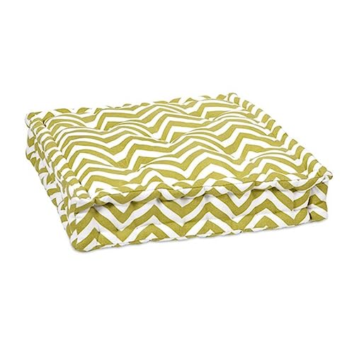 IMAX 86051 Floor Cushion, Green Chevron