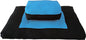 D&D Futon Furniture Black/Turquoise Zabuton Zafu Set, Yoga, Meditation Seat Cushions, Kneeling, Sitting, Supporting Exercise Pratice Zabuton & Zafu Cushions.