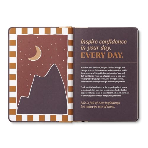Compendium – Confidence Every Day Guided Journal: A Daily Practice for Strength and Courage – A 5-Minute a Day Personal Growth Notebook – An Inspiring Daily Journal for Forming New Habits - color: Confidence Plum