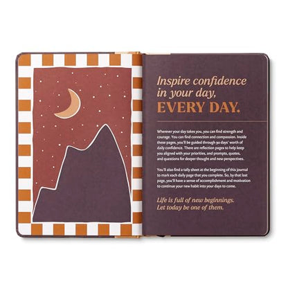Compendium – Confidence Every Day Guided Journal: A Daily Practice for Strength and Courage – A 5-Minute a Day Personal Growth Notebook – An Inspiring Daily Journal for Forming New Habits - color: Confidence Plum
