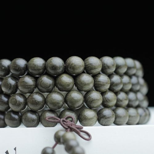 Zen Dear Unisex Burried Ebony Prayer Beads Buddha Buddhist Prayer Beads Meditation Mala Necklace Bracelet - style: 08mm 108 Beads