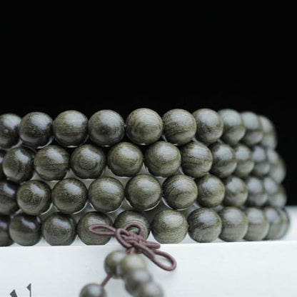 Zen Dear Unisex Burried Ebony Prayer Beads Buddha Buddhist Prayer Beads Meditation Mala Necklace Bracelet - style: 08mm 108 Beads