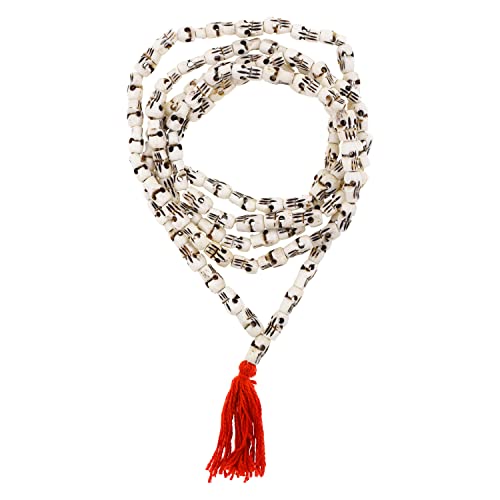 Murdra Crafts Yak Bone Mala Prayer Beads for Yoga Meditation