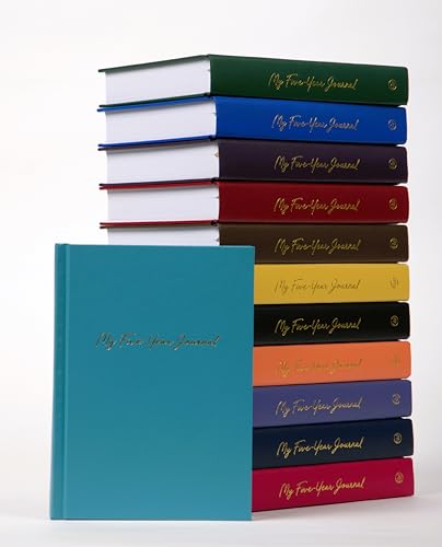 Hard Cover 5 Year Journal | The Easiest to Use Five Year Journal | Quick and Easy Five Year Daily Journal System | 6x8.25 Inch Size (Leaf Green) - color: Leaf Green