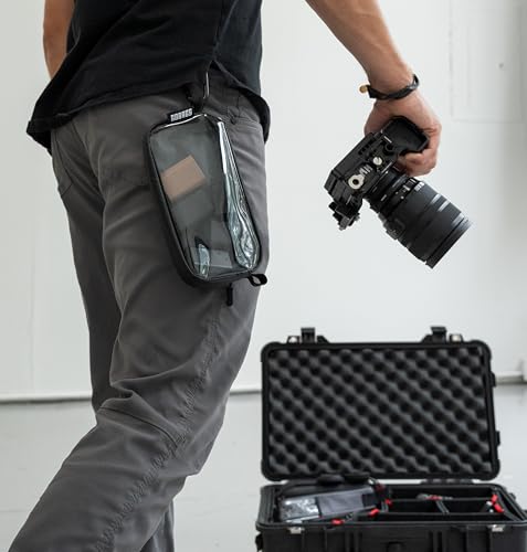 NEO Production Zipper Bags - Electronics & Camera Accessories Bag - Cable organizer, Gear Accessory Pouch, Travel Camera Essentials (Extra Small, Black) - size: X-Small