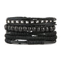 HZMAN Wrap Bracelets Men Women, Hemp Cords Wood Beads Ethnic Tribal Bracelets, Leather Wristbands - style: Wooden bead style 7