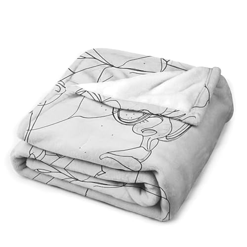 Throw Blankets Soft Cozy Flannel Blanket 60x80 Inches Meditation Pose Painting Bed Blanket Lightweight Blankets for Couch Home Decorative Plush Blanket for Sofa Travel Camping - size: 60"*80"ï¼ˆ150*200cmï¼‰