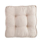 Meditation Floor Pillow,Square Seat Cushions Tufted Thicken Chair Cushion for Tatami Office Kitchen Chair Bench Sofa Seat Pad-Beige 45x45x8cm(17.7x17.7x3in) - color: Beige