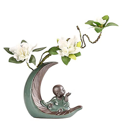 Table Top Decor Creative Vase Ceramic Home Study Desk Decoration Crafts Zen Chinese Bonsai Ornaments Living Room Decor and Accessories