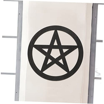 Garneck 2pcs Wooden Pentacle Altar Decor Ritual Object for Home Office and Restaurant for Sacrifice Supplies Wall and Table Decoration Brown Black