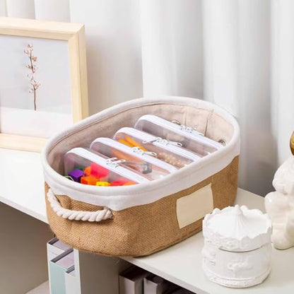 Clear Hard Shell Zipper Cases (3 Packs), Plastic Hard Sided Zippers Pouches Clear Hardshell Pencil Case For Storage, Diaper Bag Organizer Bliss Bins Small/Medium/Large