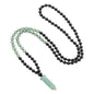 COAI Handmade 108 Beads Mala Necklace for Women, Green Aventurine/Amethyst Onyx 7 Chakra Necklace for Women - style: Onyx & Green Aventurine