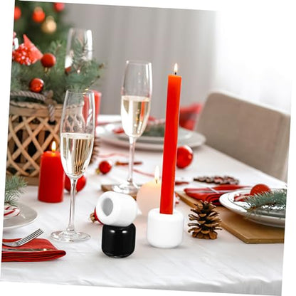 Luxshiny 16pcs Ceramic Chime Candle Holders Spell Candle Holders for Home Weddings Rituals and Altar Setup