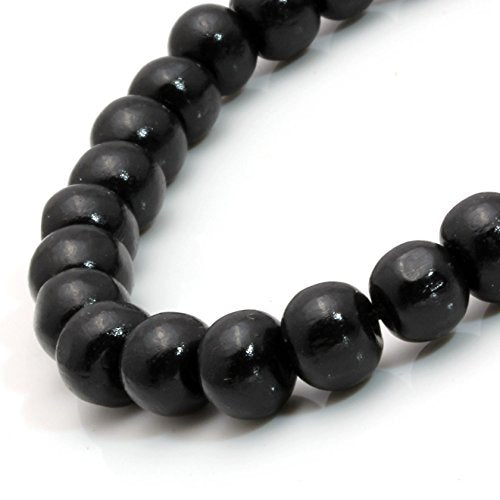 MILAKOO 5 Pcs Wooden Beaded Bracelet Bangle for Men and Women Elastic - style: A: 8MM