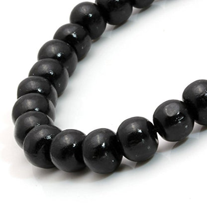 MILAKOO 5 Pcs Wooden Beaded Bracelet Bangle for Men and Women Elastic - style: A: 8MM