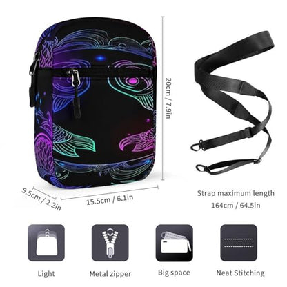 Stylish Messenger Bags Easy to Clean, Sling Backpack with Zipper, Crossbody Bag for Gym - color: Picture(342)