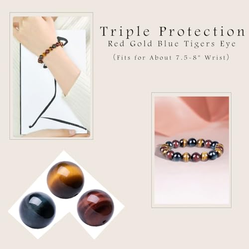 Single-pack of pure gemstone bracelets… - color: Mixed-Tiger-12