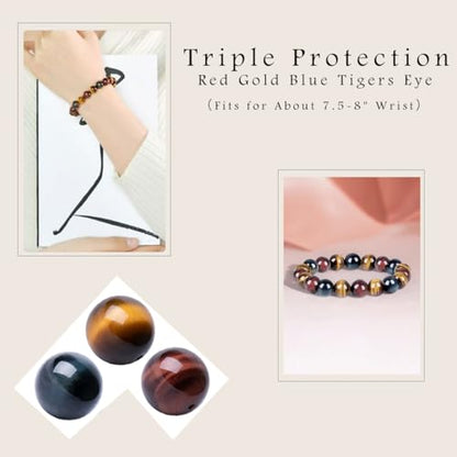 Single-pack of pure gemstone bracelets… - color: Mixed-Tiger-12