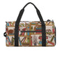 Sleeping Cat Library Bookshelf Large Capacity Portable Fitness Bag, Easy to Carry - color: sleeping cat library bookshelf