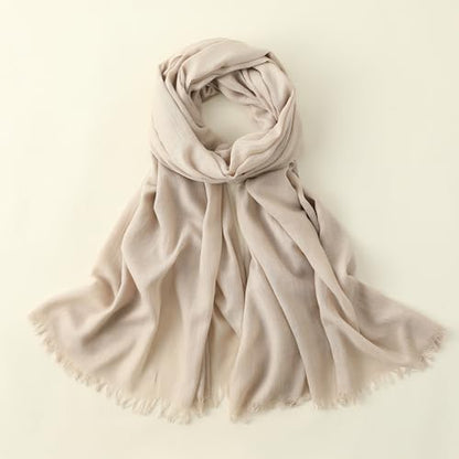 Pashmina Shawl Party Wraps Evening Dress Bridesmaid Long Cotton Scarves for Wedding - color: Khaki 32