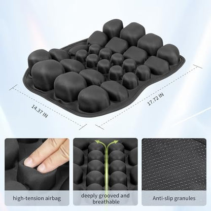 Ergonomic Office Chair Cushion with Lumbar Support Pillow for Tailbone Pain Relief and Pressure Relief, Portable Seat Cushion for Office Chairs and Car Seats