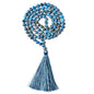 YGLINE Chakra 108 Mala Beads Bracelet Real Healing Gemstone Yoga Meditation Hand Knotted Mala Prayer Bead Necklace - color: Style 5