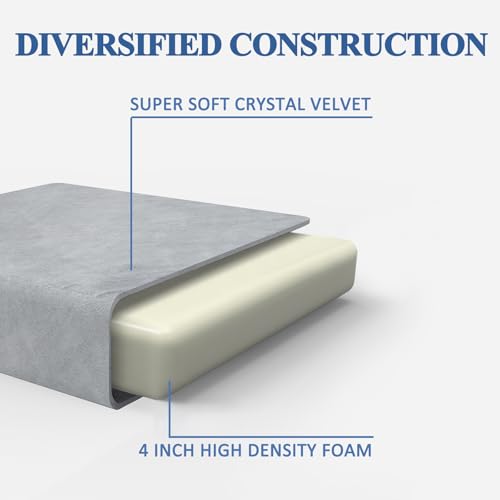 SINWEEK 3.95" Full Memory Foam Folding Topper with Storage Bag - Foldable Trifold Floor Mat Topper, CertiPUR-US Certified Guest Sleeping Pad, Machine Washable Cover - size: T (38 x 75 Inch), style: High Support Foam