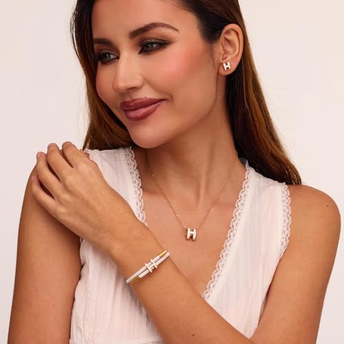 Bracelets for Women Adjustable Charm Bracelet, 18k Gold-plated Buckle Design Titanium Steel Wire Rope Women's Gift Jewelry - color: Red-Red
