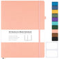 Blank Notebook, Hardcover Sketch Book, 8.5 x 11 Large Blank Journal, No Bleed Thick Paper Sketchbook for Drawing, Unlined Notebook Journal for Women Men School, A4 Leather Sketchbook, Lay Flat, Pink - color: Pink