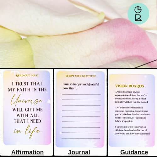 Gift Republic Dream Big & Manifest - 100 Cards - Mindfulness & Wellbeing Card Pack. Tips & Tricks to Manifest Your Wildest Dreams and Goals.