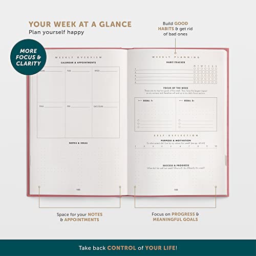 6-Minute Diary – 3-Million-User Gratitude Journal for Women with Prompts – Guided Self Care Journal Based on Positive Psychology – Daily Manifestation Journal for Self-Love & Mindfulness - color: Antique Pink