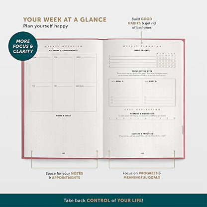6-Minute Diary – 3-Million-User Gratitude Journal for Women with Prompts – Guided Self Care Journal Based on Positive Psychology – Daily Manifestation Journal for Self-Love & Mindfulness - color: Antique Pink