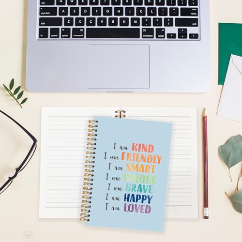 BearCake Notebook Journal, Blue Floral Notebook for Women,Journal for Women, Aesthetic Office Supplies Hardcover Spiral Notebook 5.5x8.3 634 - color: physiotherapy-cheer blue
