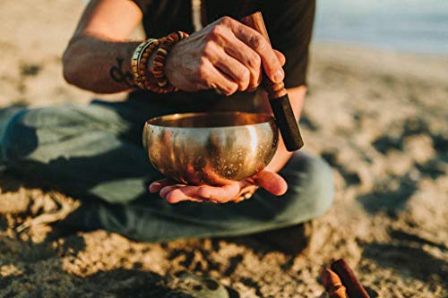 Singing Bowl Nepal-6 inches tibetan singing bowl- singing bowl for meditation. Sound, peace and love, mindfulness and yoga healing- made in Nepal