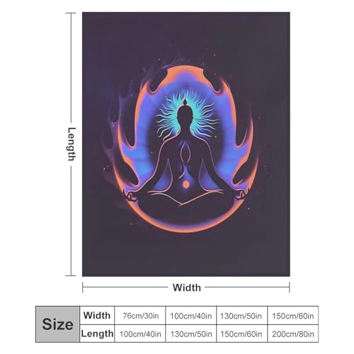Meditation Zen Abstract Throw Blankets Blanket Bed Blanket Couch Decorative Throw Blankets Soft Cozy Warm Living Room Bedroom - size: 30"*40"（76*100cm）