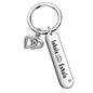 De&ai Yoga Jewelry Religious Gift Faith Jewelry Yoga Lover Keychain Daily Reminder Keychain Breathe Keyring Meditation Gift Inhale Exhale Key Chain (Inhale Exhale Keyring)