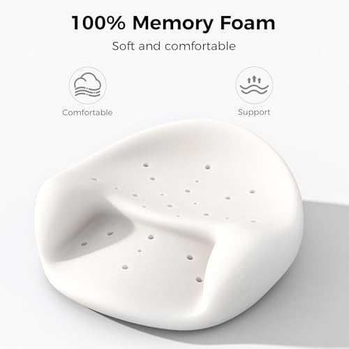 Meditation Cushion & Pillow Seat - No More Numb Legs Comfortable Memory Foam Sitting for Adult, idea for Reading, Yoga.