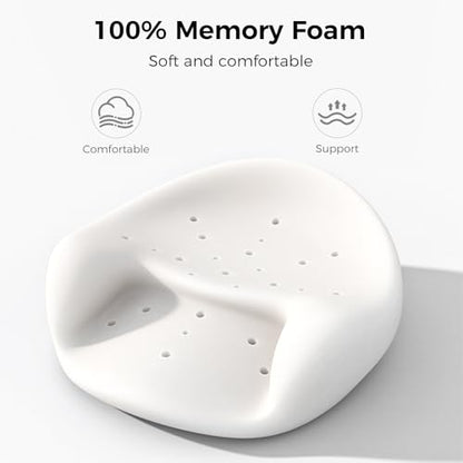 Meditation Cushion & Pillow Seat - No More Numb Legs Comfortable Memory Foam Sitting for Adult, idea for Reading, Yoga.