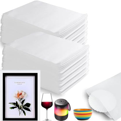 100 Pack Foam Pouches, Cushion Foam Wrap Pouches for Moving and Storing, 8"x10" Foam Wrap Pouches Protect Fragile Items, Protect Mug, Glasses, China, and Dishes, Packing supplies - size: 8"X 10" 100PCS