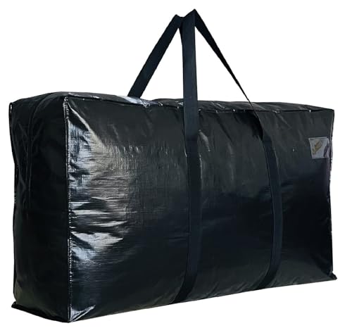 Extra Large Storage Bags, Jumbo Moving Tent Storage Bags, Waterproof Foldable Big Black XXL Duffle Bag for Travel, 42x23x13.5inch - 1PACK - color: Black-1 PACK, size: 42"L x 13.5"W x 23"H