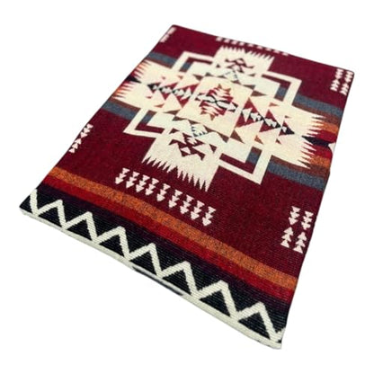 AHUAY Premium Hypoallergenic Alpaca Wool Blanket – Ultra Soft Warm Lightweight Andean Geometric Throw, Handmade in Ecuador (Red, Throw) - color: Rojo, size: Throw (47" x 78")