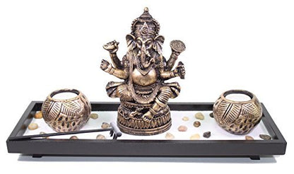 Zen Garden Buddha Table Top Candle Holder (Ganesha Sand)