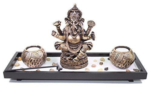 Zen Garden Buddha Table Top Candle Holder (Ganesha Sand)